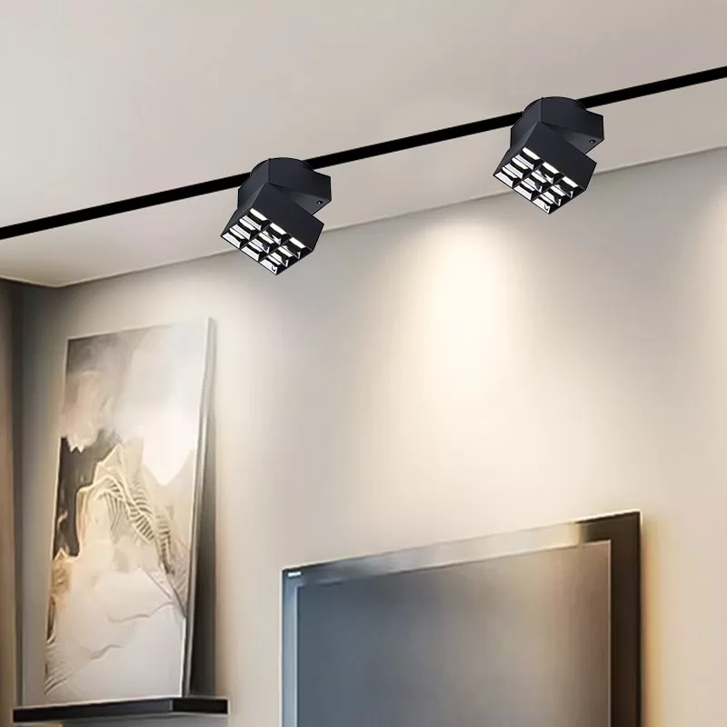 White / Black Magnetic Track Light TH3003A-E2-9