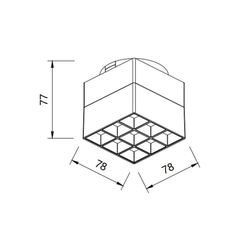 White / Black Magnetic Track Light TH3003A-E2-9