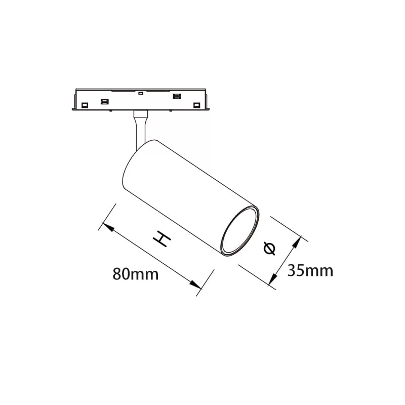 8W LED Magnetic Track Spotlight TP01-8