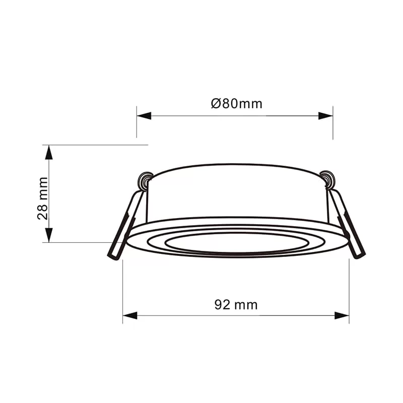 3 inch Round Adjustable LED Downlight TS5166