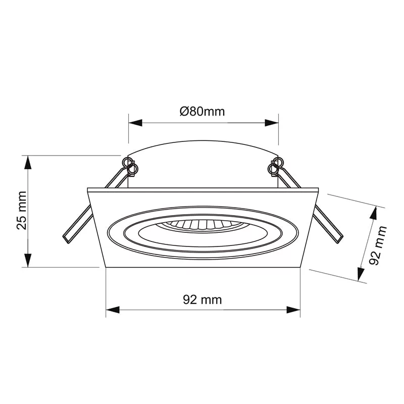 3 inch Square LED Downlight TS5167