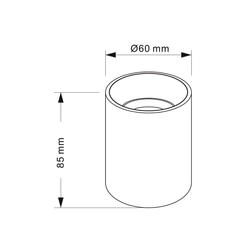 White / Black / Silver Grey / Rose Gold Ceiling Mounted Spotlight TS5180