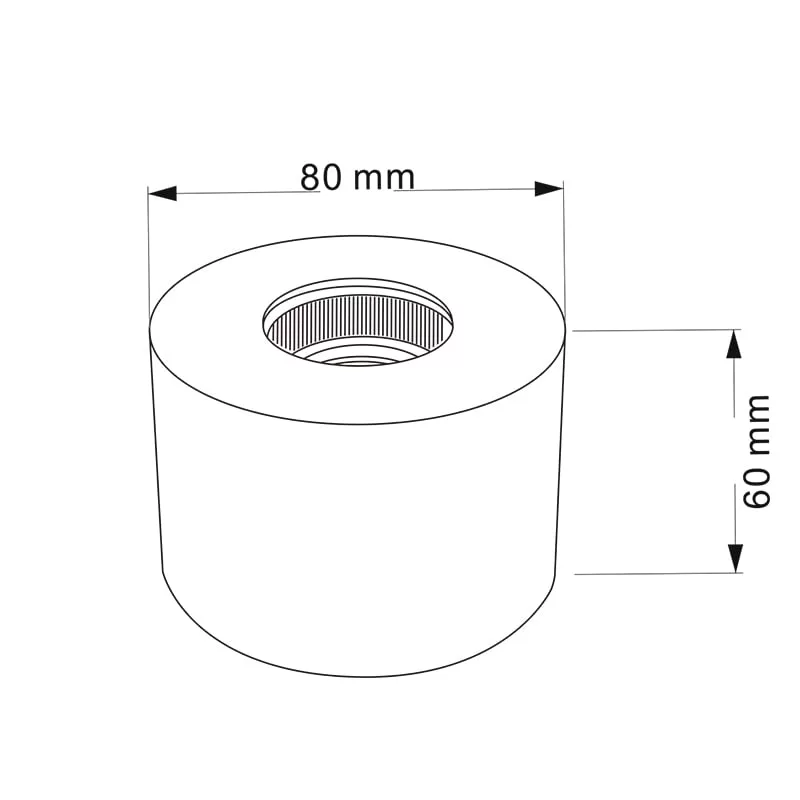 White / Black Surface Mounted LED Spotlight TS5608