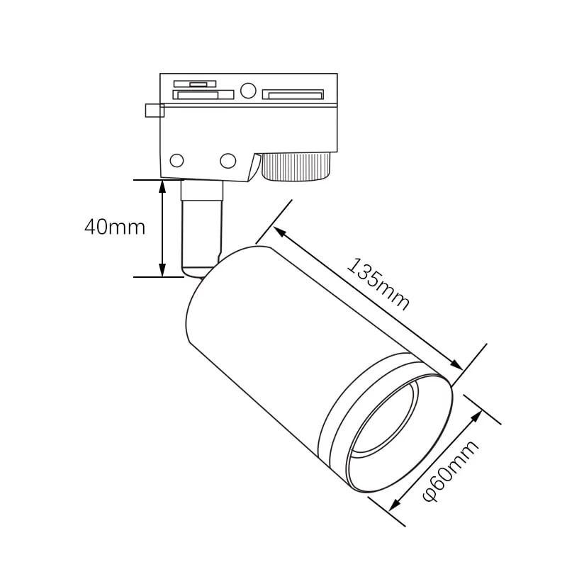 GU10 Surface Mounted Track Light TS5646