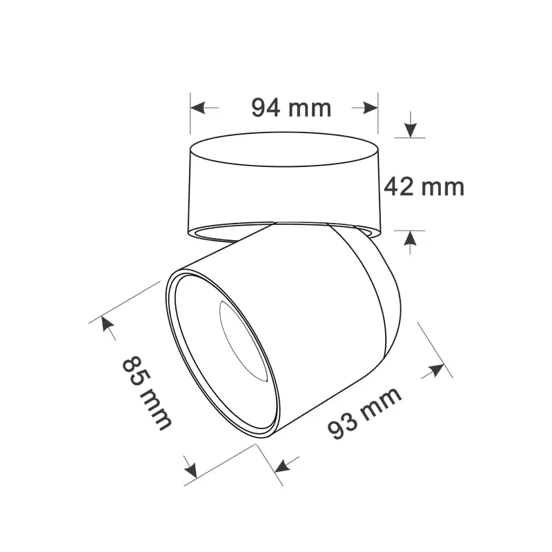 Dimmable Adjustable LED Spotlight TS5668