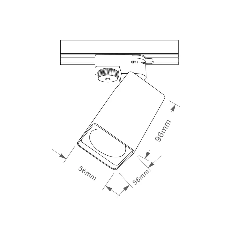 2 Wire LED Track Light TS5929-L-G