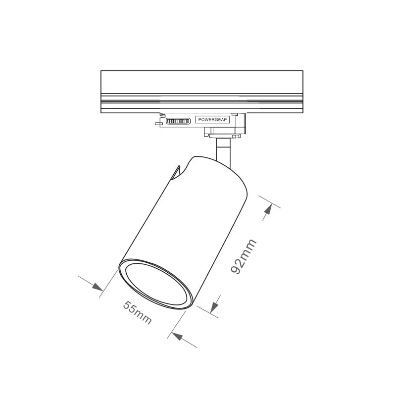 2 Wire Dimmable Track Light TS5929-O-G