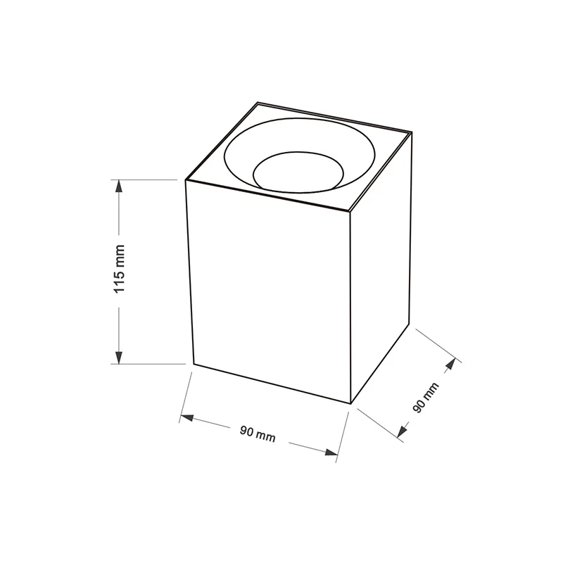 Square Surface Mounted Spotlight TS5090