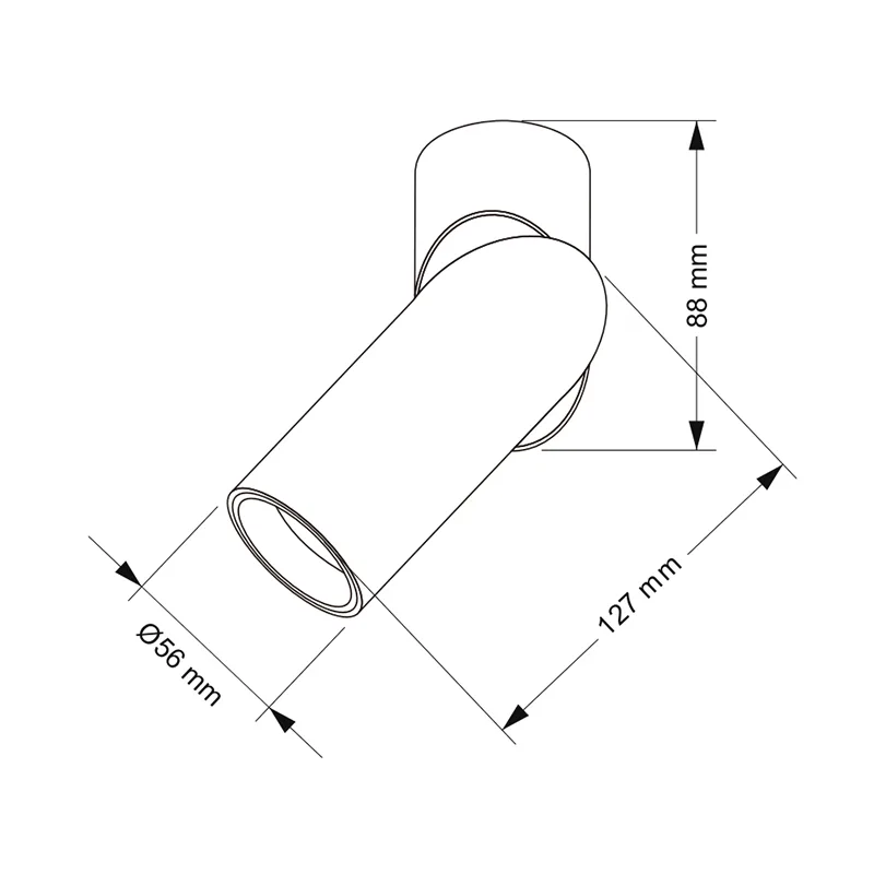 Adjustable Surface Mounted Spotlight TS5325