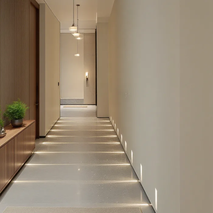 recessed trimless step light