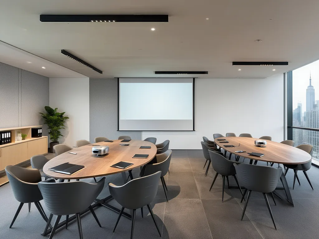 6W Magnetic Track Linear Light in the Meeting Room