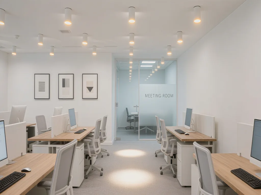 LED Spotlight in Office